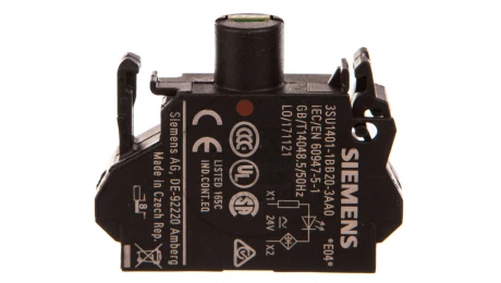 Oprawka z LED czerwona 24V AC/DC montaż w obudowie SIRIUS ACT 3SU1401-1BB20-3AA0