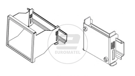 Adapter na szynę 5:otwór 45x45mm 00:wykonanie standardowe ATS