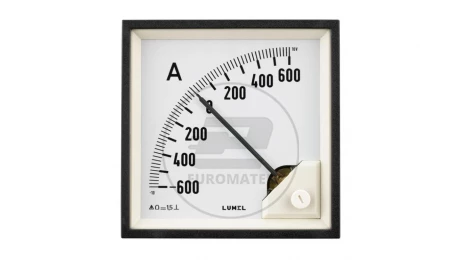 Amperomierz analogowy 96x96 N:IP52 A606:zakr.pom.10V MA19