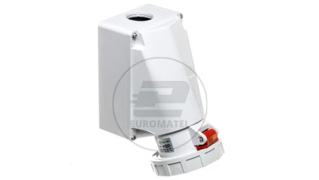 Gniazdo stałe 5P 63A 400V czerwone IP67 11387