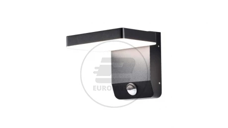 Oprawa elewacyjna LED 17W 2520lm 3000K czujnik regulowana Czarny kwadrat 2948