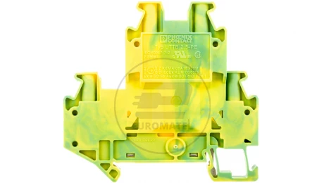 Złączka szynowa ochronna 2-piętrowa 2,5mm2 zielono-żółta Ex UTTB 2,5-PE 3044665