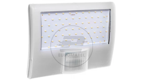 Projektor LED z czujnikiem ruchu i zmierzchu 8 metrów 10,5W 160 stopni 230-240V 50Hz IP44 biała XLED HOME CURVED B 012083