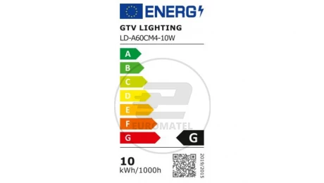 Źródło światła LED, A60, E27, 10W, 810 lm, 87 mA, AC220-240V, 200, 4000K, z czuj.mikrof. i zmierz.