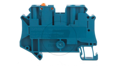 Złączka przelotowa 3-przewodowa z odłącznikiem nożowym 4mm2 niebieska UT 4-TWIN-MT P/P BU 3073021 /50szt./