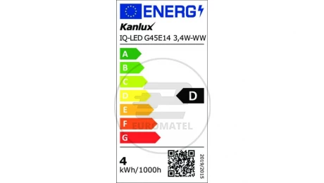 Żarówka Źródło światła LED E14 IQ-LED G45E14 3,4W-WW 470lm 2700K barwa ciepła 3 lata Gwar. 36688