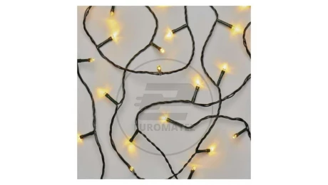 Lampki choinkowe Classic 40 LED 4m ciepła biel, zielony przewód, IP44, timer D4AW01