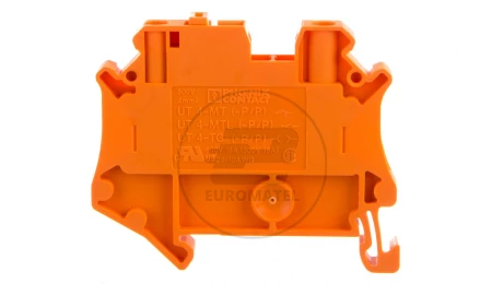 Złączka przelotowa 2-przewodowa z odłącznikiem nożowym 4mm2 pomarańczowa UT 4-MT-P/P OG 3046443