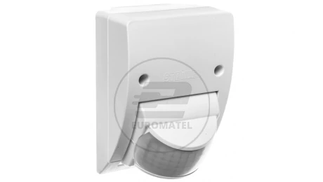 Czujnik ruchu i zmierzchu na podczerwień 12 metrów 600W 160 stopni 230-240V 50Hz IP54 biały IS 2160 B 606015
