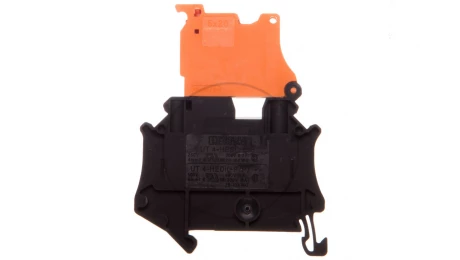 Złączka szynowa rozłączalna 2-przewodowa 4mm2 czarno-pomarańczowa UT 4-HEDI-P/P 3046252