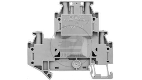 Złączka szynowa rozłączalna 4-przewodowa 4mm2 szara UTTB 4-TG P/P 3044801