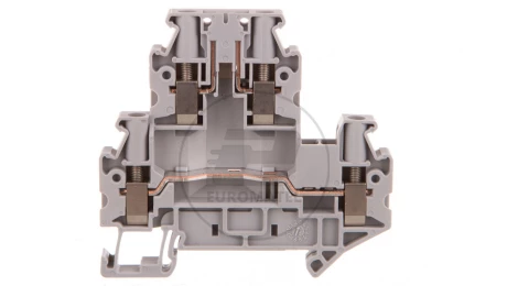 Złączka szynowa rozłączalna 4-przewodowa 4mm2 szara UTTB 4-TG 3044720