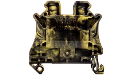 Złączka szynowa 2-przewodowa 6mm2 czarno-żółta UT 6-FE 3047647 /50szt./