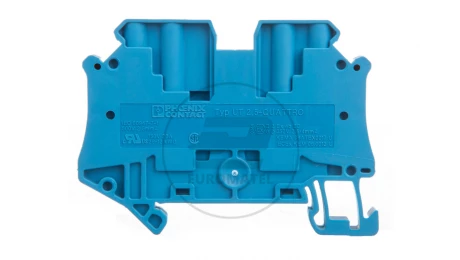 Złączka szynowa 4-przewodowa 2,5mm2 niebieska Ex UT 2,5-QUATTRO BU 3044555 /50szt./