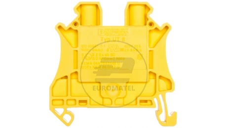 Złączka szynowa 2-przewodowa 6mm2 żółta Ex UT 6 YE 3045172 /50szt./