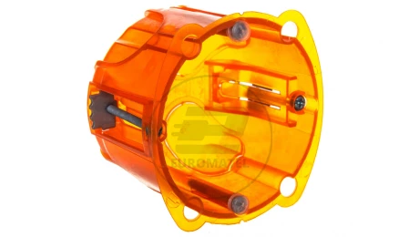 Batibox Puszka podtynkowa 67mm 67x50mm pomarańczowa 080121