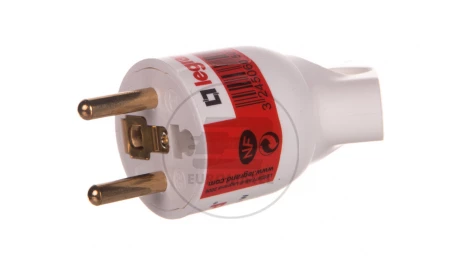 HELMO Wtyczka przenośna 2P+Z 16A z uchwytem biała 50103