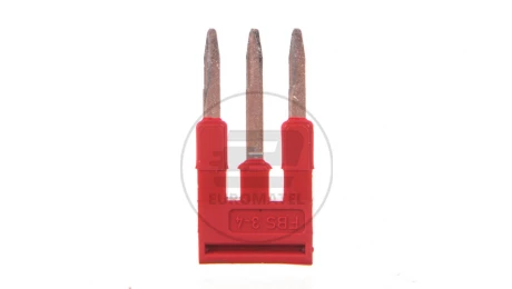 Mostek wtykany 3-biegunowy czerwony FBS 3-4 3030129