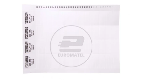 Taśma wtykana nieopisana biała 44x7mm ESL 44X7 0808244 /10szt./