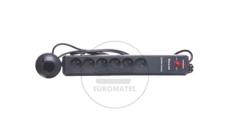 Przedłużacz EcoLine Comfort Switch 6x230V /+wyłącznik nożny/ 2m antracyt H05VV-F 3G1,5 1159454616