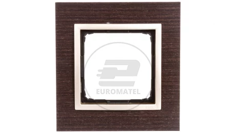 Simon 54 Nature Ramka pojedyncza drewno ZŁOTE WENGE DRN1/85