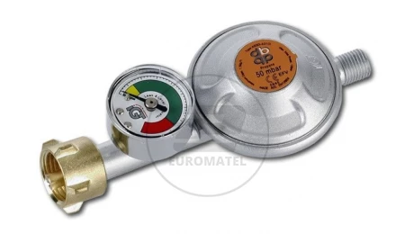 Reduktor gazu duży 9-10mm RG A310IE-M z zaworem bezp.