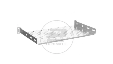 Półka 19 cali 1U głębokość 250mm RAL 7035 19-0046S