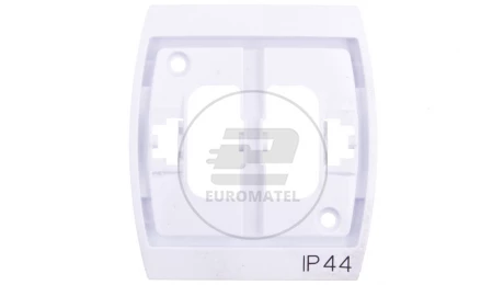 GAZELA Ramka ozdobna mocująca IP44 biały ROH-1J/00