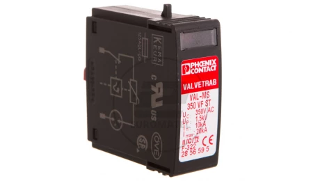 Wtyk z ochroną przepięciową C Typ 2 20kA 1,5kV 350V AC VAL-MS 350 VF ST 2856595