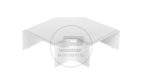 Pokrywa kątowa EKD 80x40mm biała 8503