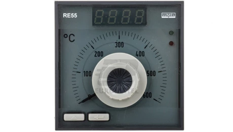 Regulator analogowy nastawa Fe-CuNi 0-600st.C regulator PID konfigurowane wyjście przekaźnikowe bez atestu KJ RE55 0931000