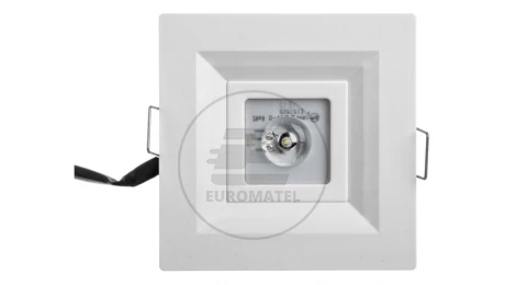 Oprawa awaryjna LED 3W LOVATO P LED otwarta 3h jednozadaniowa autotest biała LVPO/3W/B/3/SE/AT/WH