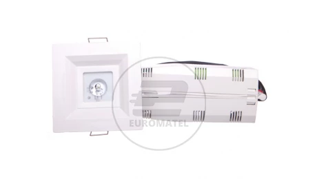 Oprawa awaryjna LOVATO P LED 1W (opt. otwarta) 1h jednozadaniowa autotest biała LVPO/1W/B/1/SE/AT/WH