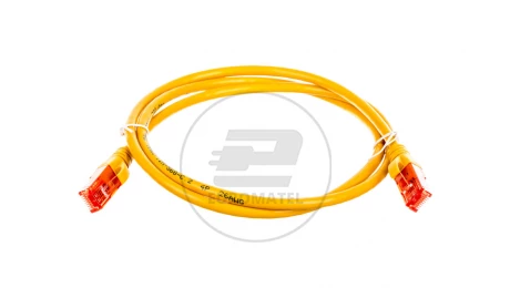 Kabel krosowy (Patch Cord) U/UTP kat.6 żółty 1m DK-1612-010/Y