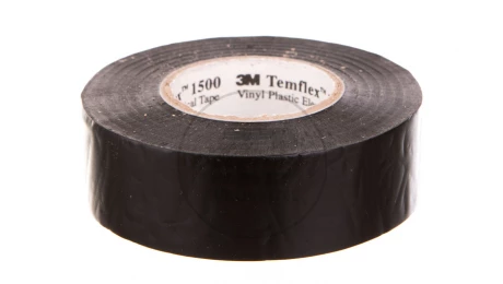 Taśma elektroizolacyjna Temflex 1500 czarna samogasnąca 25mmx25m XE003411990/7000106701 /100szt./
