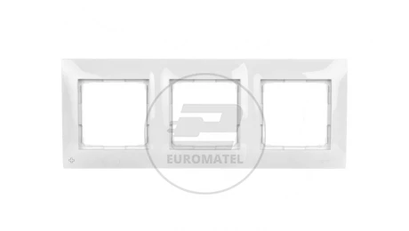 Simon 54 Premium Ramka potrójna antybakteryjna biała DR3/AB11