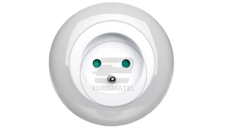 Lampka nocna LED 0,63W z czujnikiem zmierzchu + gniazdo 230V P3307