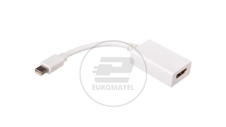Kabel adapter miniDisplayPort 1.1a Typ miniDP/HDMI A, M/Ż biały 0,15m
