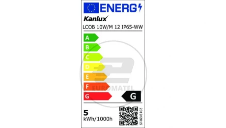 Pasek LED 12V LCOB 10W/M 12 IP65-WW 860lm/m 3000K barwa ciepła 37232