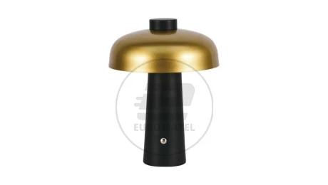 Lampka Biurkowa Nocna 3W 200lm Ładowanie USB Ściemnianie Złoty+Czarny 7946