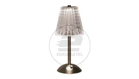 Lampka Biurkowa Nocna 2,4W 210lm Ładowanie USB Ściemnianie Brązowy 10327