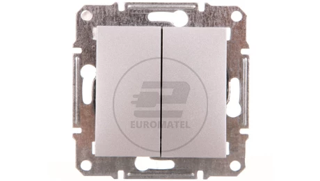ASFORA Łącznik podwójny schodowy (z. śrub.) bez ramki aluminium EPH0600361