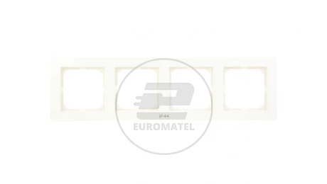 AS Ramka poczwórna do łączników IP44 ecru RH-4G/27