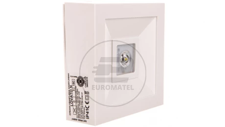 Oprawa awaryjna LOVATO N LED 3W (opt. otwarta) 3h jednozadaniowa biała LVNO/3W/C/3/SE/X/WHLVNO/3W/C/3/SE/X/WH