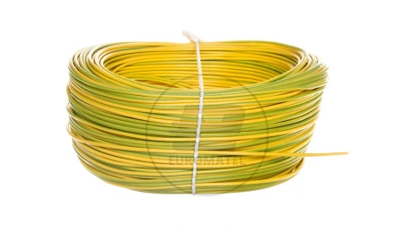 Przewód instalacyjny H05V-K (LgY) 0,5 żółto-zielony /100m/