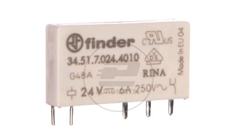 Przekaźnik 1P 6A 24V DC styk AgSnO2 34.51.7.024.4010