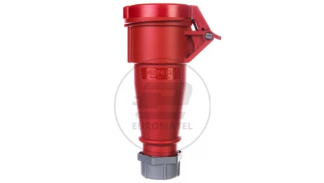 Gniazdo przenośne 1-częściowe 16A 4p 6h 400V IP44 AM-TOP zaciski śrubowe MEN514