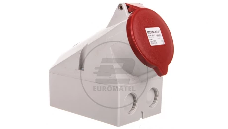 Gniazdo naścienne 2-częściowe 32A 5p 6h 400V IP44 zaciski śrubowe MEN1557
