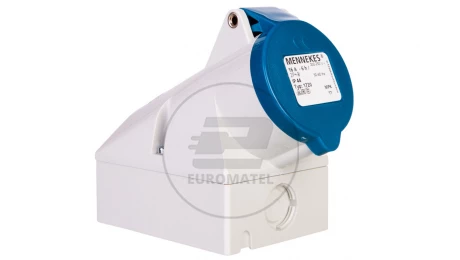 Gniazdo naścienne 2-częściowe 16A 3p 6h 230V IP44 zaciski bezśrubowe MEN1720