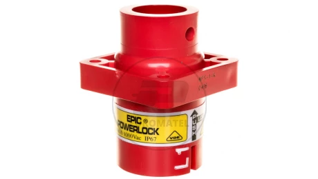 Obudowa gniazda pulpitowa EPIC POWERLOCK A6 C L1 czerwona QP M12 44420317